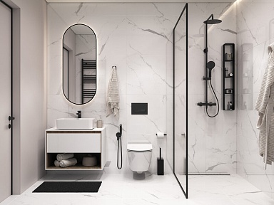 Керамогранит Cersanit 17126 Deep Calacatta белый ректификат 60x120