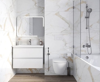 Керамогранит Ceradim Calacatta Superior Белый Матовый 60х120
