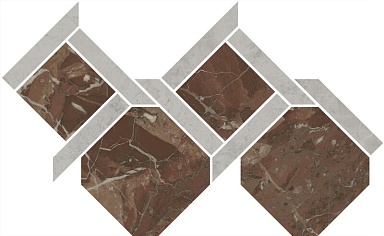 Kerama Marazzi ID165 Декор Риальто 1 наборный лаппатированный 48x29,5x0,9
