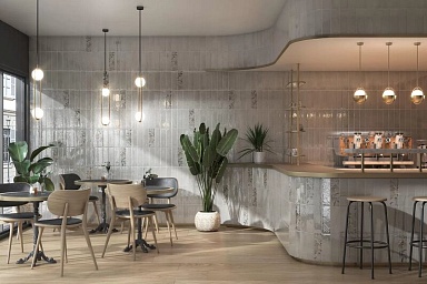 Плитка Kerama Marazzi 9037 Тракай серый светлый глянцевый 8.5x28.5