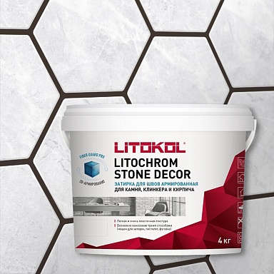Смеси и затирки LITOKOL Litochrom Stone Decor SD.420 Графит 4кг 509360002
