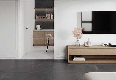 Керамогранит Ceradim Cement Strength Graphite Темно-серый Матовый 60х120