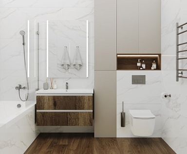 Керамогранит Ceradim Calacatta Faro Grey Белый Полированный 60х120