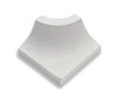 Декоративная вставка Serapool 60120 Внутренний торцевой угол Unglazed 4x4
