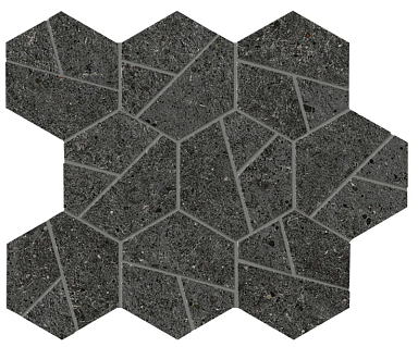 Мозаика Atlas Concorde Italy A7C2 Boost Stone Tarmac Mosaico Hex 25x28,5