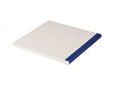 Serapool 207-2027 Противоскользящая ступень-L с сетчатой поверхностью Cobalt-Unglazed 30х30