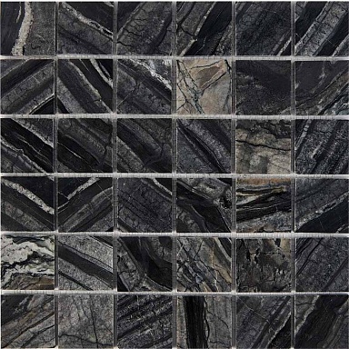 Мозаика Pixmosaic PIX257 Royal Grey из мрамора полированная 48x48 305х305x6