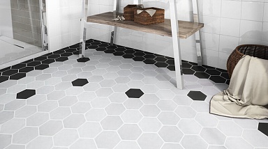 Плитка Amadis Fine Tiles Art Deco Glossy on Mesh Atlantic (7.9x9.1-16pz) 32x28