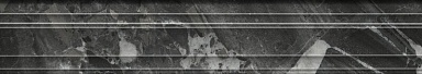 Kerama Marazzi BLF020R Бордюр Багет Риальто чёрный глянцевый обрезной 40x7,3x2,7