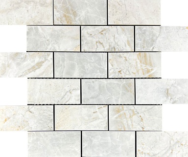 Декор Velsaa Mosaic Lumix White Brick Bone 346x297