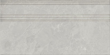 Kerama Marazzi FME027R Плинтус Риальто серый светлый глянцевый обрезной 20x40x1,6