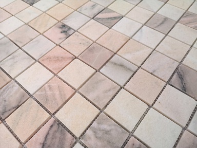 Мозаика Caramelle Mosaic Rosa Salmone POL 48x48x7 305x305