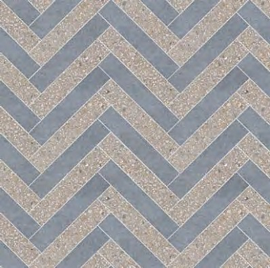 Декор Cerim 772838 Match Up Decoro Zig Zag Earl Grey-Blueberry Comfort 48.08x48.64