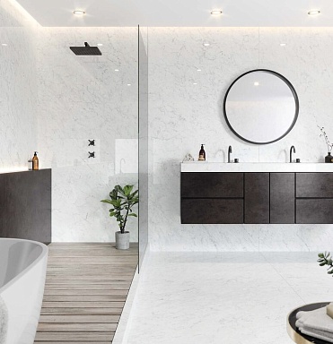 Керамогранит Urbatek C221101751 Xlight Premium 120x250 Carrara White Polished (6 мм)