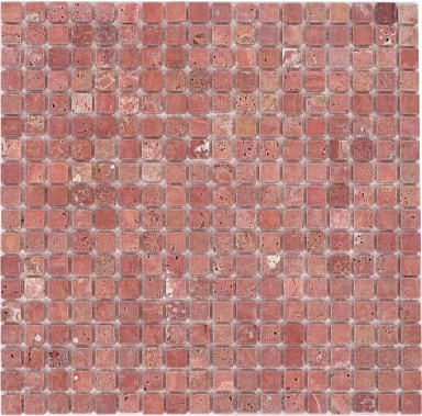 Мозаика Orro Mosaic Travertine Red Tum 15x15x4 305x305