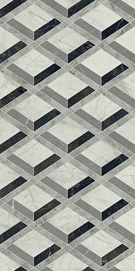 Декор Versace PF60014145 Tarsia Lozenge Nero Deco Lux 3D Rett 60x120