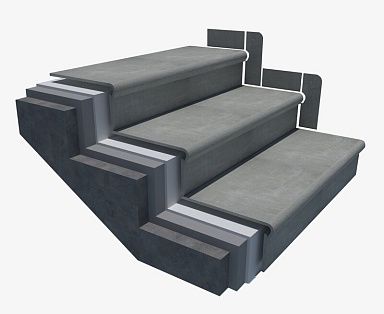 Ступень Seranit Step Beton Grey Matt 32,5x120