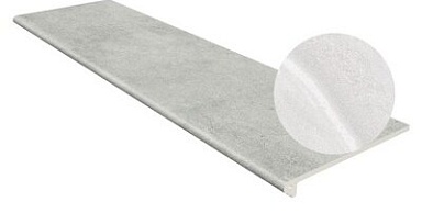 Gres de Aragon Ступень фронтальная Tibet Smooth Round. Blanco 33x120
