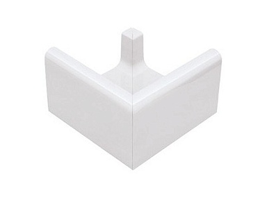 Декоративная вставка Serapool K143 Наружный угол водоотводного канала White 15,5x15,5