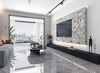 Керамогранит Global Tile GT1206015701PSiR Silver Серый 60x120