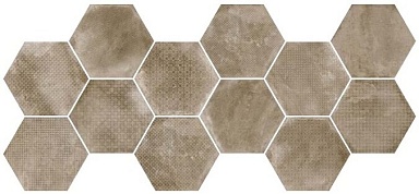 Керамогранит Equipe 23602 Urban Hexagon Melange Nut 29,2X25,4