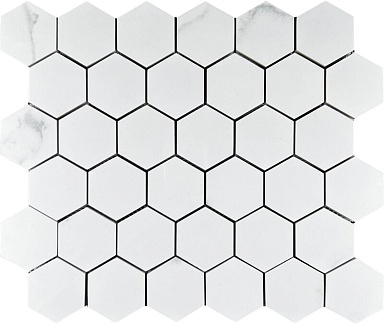 Декор Velsaa Mosaic Calacata Lite 48 Hexagone 30.9x32.2
