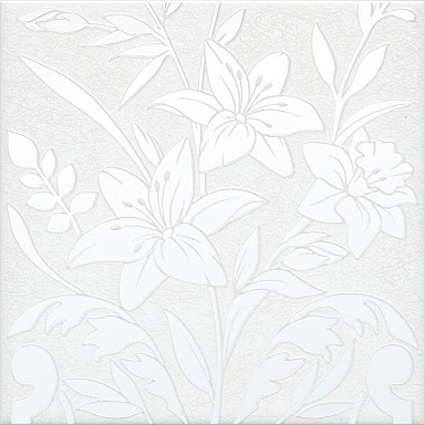 Декор Kerama Marazzi HGD/A567/5155 Барберино 3 белый глянцевый 20x20