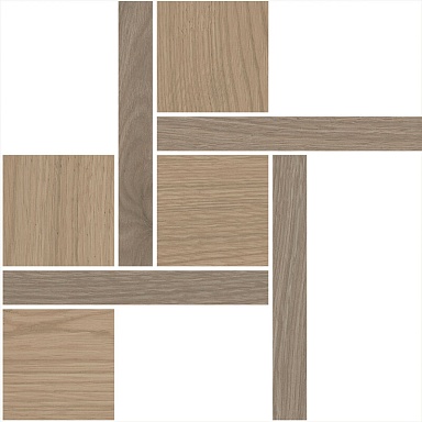 Kerama Marazzi T056/SG643820 Декор Альберони 2 мозаичный коричневый светлый матовый обрезной 27,5x27,5x0,9
