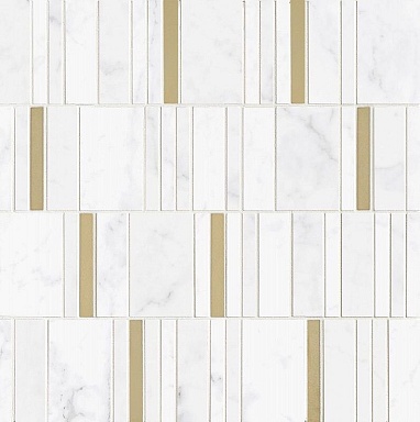 Мозаика Marazzi Italy M8HA Allmarble Wall Altissimo Mosaico Barcode Lux 40х40