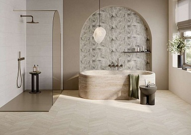 Керамогранит Rondine Group J91656 Nut Chevron 7.5x40.7