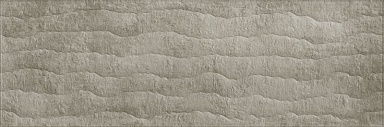 Плитка Eurotile 757 Балтимор тёмный рельеф волна 32,5x100