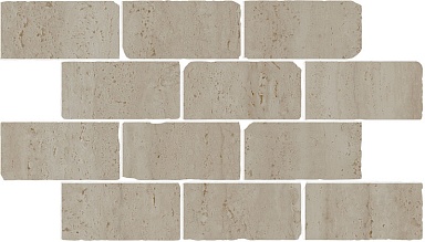 Kerama Marazzi BR034 Бордюр Сан-Марко мозаичный бежевый матовый обрезной 46,5x26,5x0,9