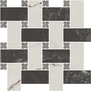 Kerama Marazzi ID163 Декор Риальто 3 наборный матовый 43,5x43,5x0,9