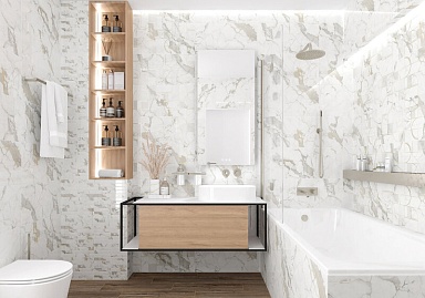 Керамогранит Laparet Laurel табачный 15х60