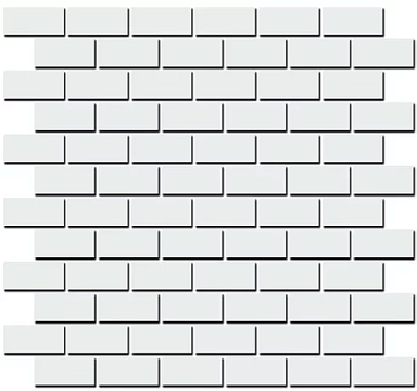 Kerama Marazzi 191/001T Декор Турнон белый мозаичный матовый 32x30x0,9