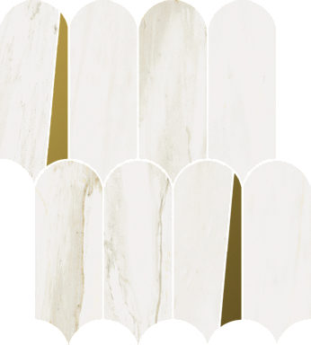 Мозаика Italon 620110000231 Stellaris Carrara Ivory Mosaico Elegant Lux 32.5x36.1