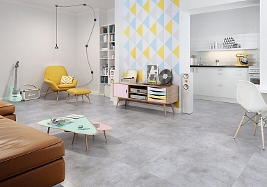 Керамогранит Paradyz Scratch Bianco Mat. Rekt. 119,8x59,8