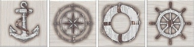 Kerama Marazzi 33047/7 Вставка Марекьяро беж светлый 10х10