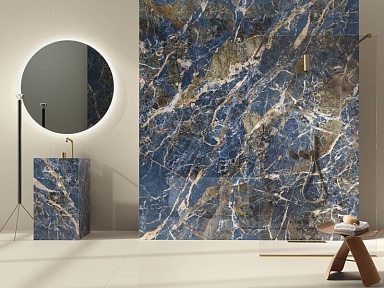 Керамогранит Ape A039588 Icaro Blue Marble Pol Rect 120x280