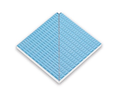 Ступень Serapool 21221 IK Petit Carre Внутренний угол плитки с буртиком Light Blue 12x12