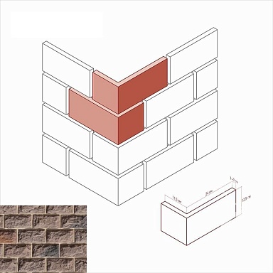 Искусственный камень White Hills 452-45 Тилл угол 12x24x12,5