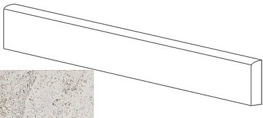 Плинтус Gardenia Orchidea ML76001 BATTISCOPA MOLATO BIANCO 8x80
