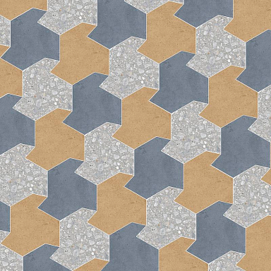 Декор Cerim 772836 Match Up Decoro Shapes Earl Grey-Cinnamon-Blueberry Comfort 48.28x49.99