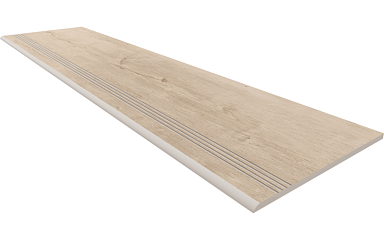 Estima SF02 Ступень Soft Wood Creamy неполированный с насечками 30x120
