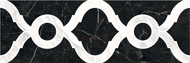 Kerama Marazzi ID92T Бордюр Фрагонар наборный черный 30x9,9x0,9