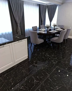 Керамогранит Cube Ceramica Black Marble 60x120