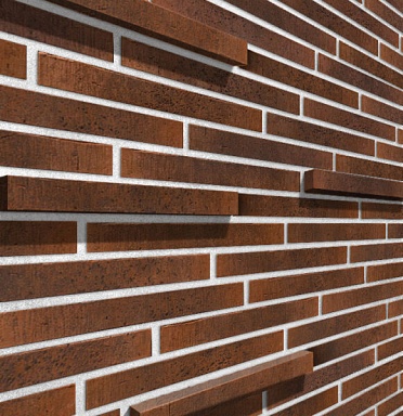 Искусственный камень Leonardo Stone Ригельный кирпич Сиэтл 3D 773 36,5x5x3