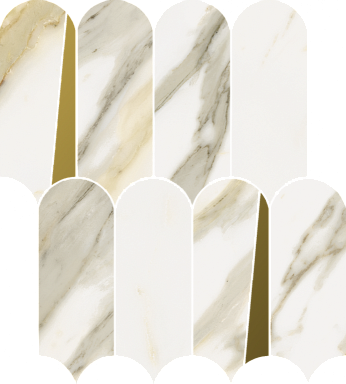 Мозаика Italon 620110000230 Stellaris Calacatta Gold Mosaico Elegant Lux 32.5x36.1