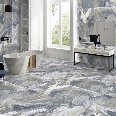 Керамогранит Neodom N20768 Explosion Blue Polished 60x120
