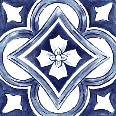 Декор Ragno Marazzi RC8G Amuri Decoro Maiolica Tappeto 1 Glossy RT 20х20
